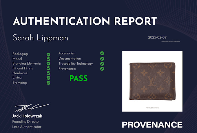professionally authenticate luxury and designer goods
